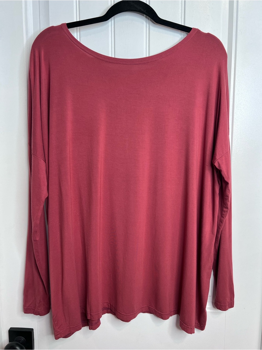 Piko 1988 Long Sleeve Scoop Neck Dusty Rose Top. Size Medium.